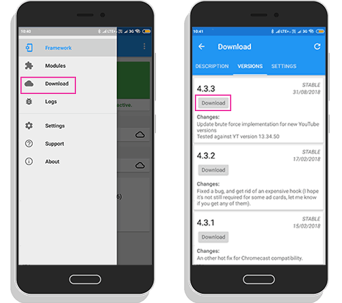 Download Xposed Modules on VXP